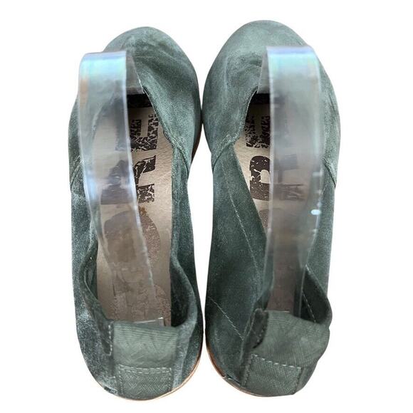 Sorel Ella Olive Green Suede Leather Flats Slip On Loafers Casual Shoes sz 8.5 - Picture 10 of 16